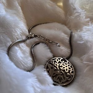 original brighton silver pendant unique retired design necklace